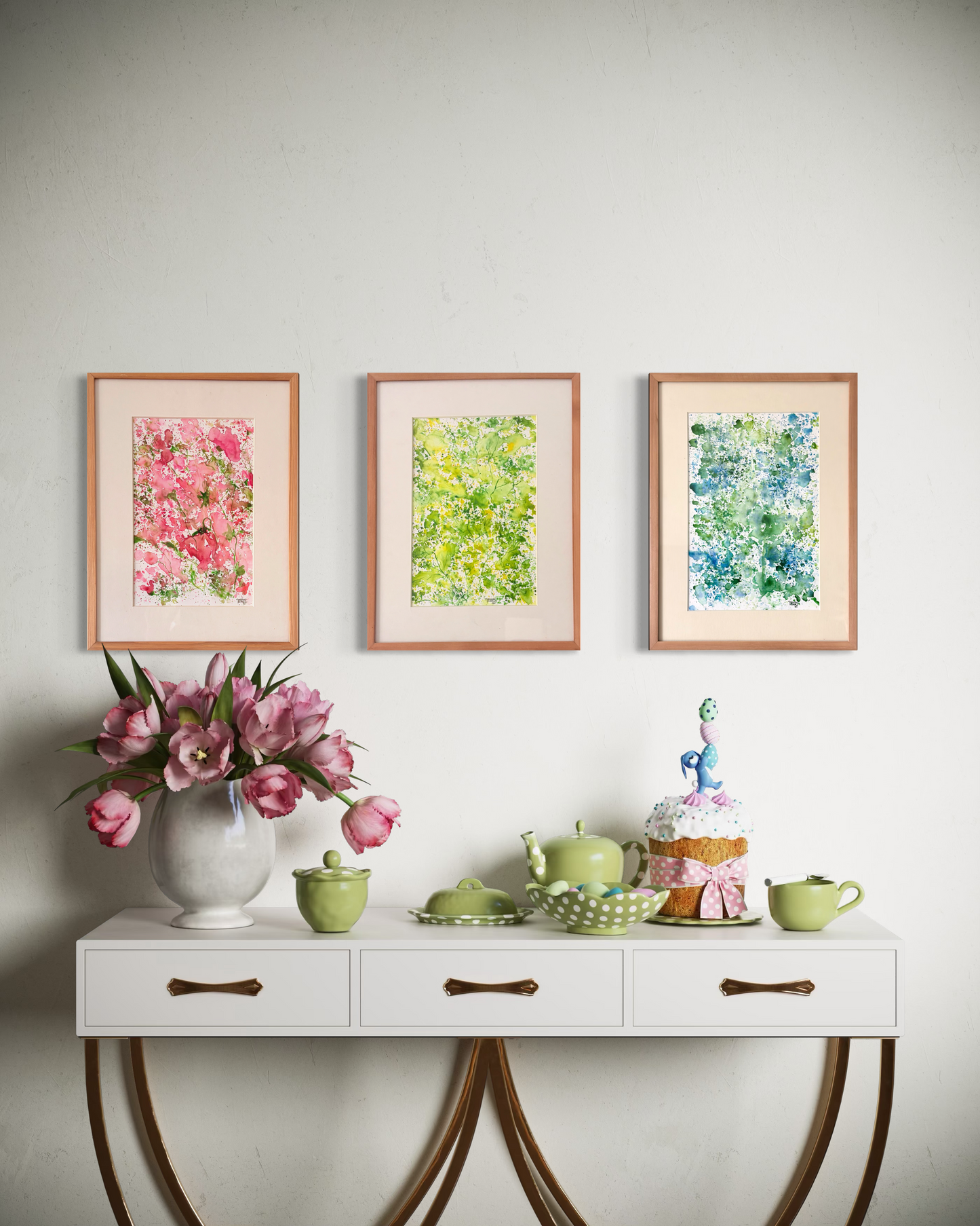Floral mess (set of 3)